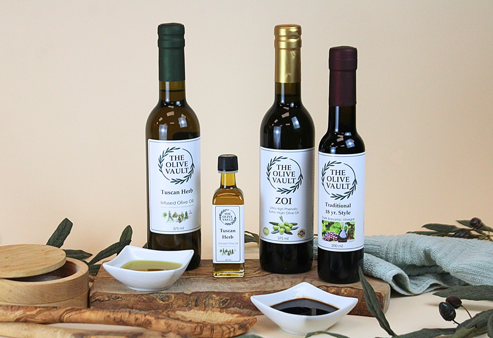 Olive Oil and Vinegars used as Dipping
